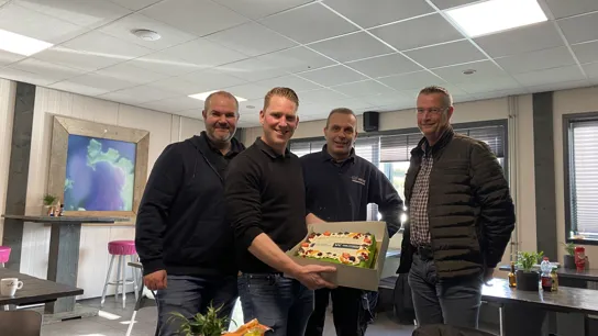 Succes vieren bij Sjaak van Schie