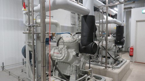 Ammonia installation at van den Brink